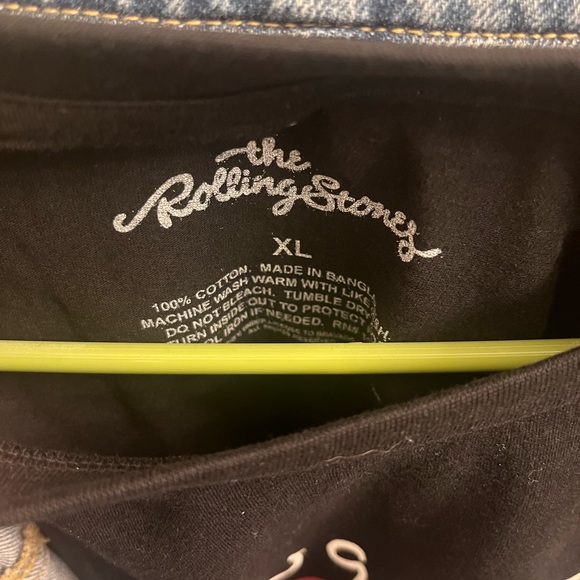 Pre-owned Playboy Bunny Logo Demin Blue Jacket & A XL Rolling Stone T-Shirt - Picture 6 of 16